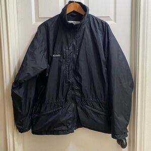 Columbia Insulated Fleece Jacket Black Size Large